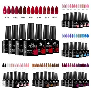 MSRUIOO 7 ชิ้น/เซ็ตเล็บเจล All-Season เล็บ DIY ออกแบบ UV/LED กึ่งถาวรเคลือบเงาชุดสําหรับตกแต่งเล็บ