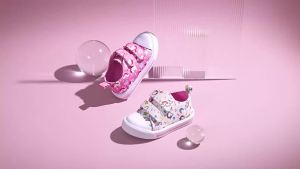 Giày vải trẻ em cổ điển có khóa dán cho bé gái giày sneaker thời trang thoải mái thoáng khí