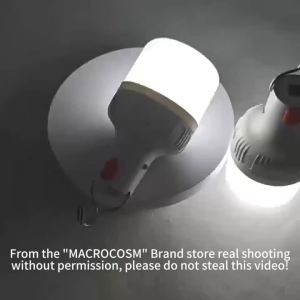 Portable LED Travel Light Bulb with Hook USB Rechargeable Emergency Work Light Handheld Floodlight Lantern