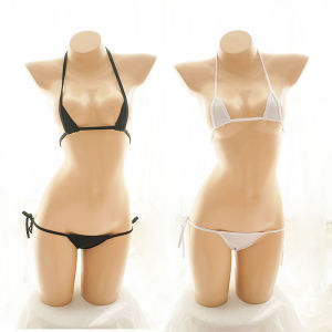 Dễ Thương Bikini Tam Giác Bộ Đồ Bơi Ba Mảnh Siêu Nhỏ Dành Cho Nữ Đồ Bơi Anime COS Dead Pool Water R Pale Phong Cách Punk Polyester Chất Liệu