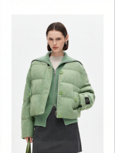 Two-in-One Womens Short Duck Down Vest Jacket