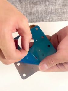 Miếng thép sửa bản lề tủ miếng tấm Pát Pad thép vuông sửa bản lề tủ quần áo tủ đồ INOX NANORON