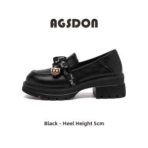 Agsdon | Slip-On Loafer Shoes Soft Platform