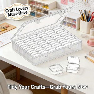 30/66Gird Transparent Plastic Storage Boxes Organizers Suitable for Beads 5D DIY Diamonds Nail Accessories