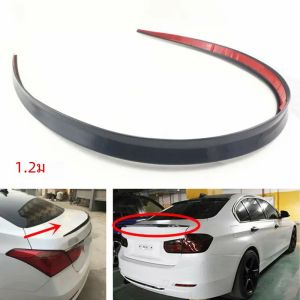 รถ ABS Universal 1.2M BlackSpoiler คาร์บอนไฟเบอร์อุปกรณ์เสริมรถสปอยเลอร์รถด้านหลังสปอยเลอร์ด้านหลัง Lip Trim STICK