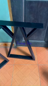 Xưởng Sỉ- Bộ 2 Chân Bàn Sắt Hộp 30*60 dày 11li. Cao 70cm. Chân Bàn Làm Việc Đế Có Chân Tăng Cao Su (Giá 1 Bộ 2 Chiếc)