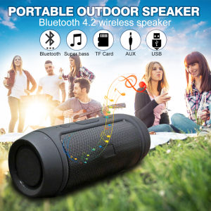 【100% Original】Portable Speaker Wireless Mini Bluetooth Speaker Waterproof Subwoofer Stereo Surround Subwoofer Support USB/TF/FM Radio