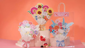 SG Specool® DIY Handmade Bouquet Greeting Card Materials Kit Teachers Day Gift Mothers Gifts