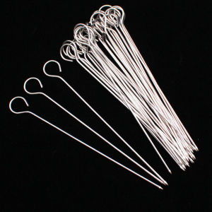 FEIZHUXIANSEN | Stainless Steel Thickened Skewers with Hook for Roast Duck and Roast Meat