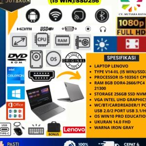 LAPTOP LENOVO V14-IIL (I5 WIN)/SSD256