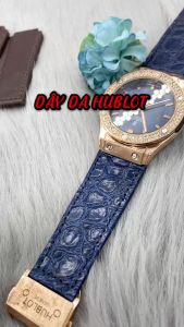 Dây Đồng Hồ Da Cá Sấu Cho Hublot Dây Da Thật 4 Màu.Kèm Dụng Cụ Tháo Dây Bảo Hành 6 Tháng