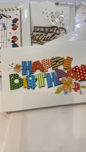 Thiệp chúc mừng sinh nhật nổi 3D / thiệp Happy birthday  DUC NGUYEN CARDS - 18x13cm (GIAO HÀNG NGẪU NHIÊN) SP893489780