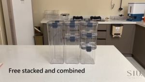 Toples Kotak Makanan Kedap Udara Bening - Click-Locked Food Container