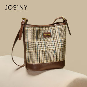 Josiny | Vintage Plaid Versatile Commuter Handbag Crossbody Bag