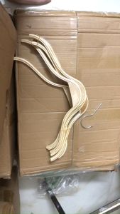 móc quần áo móc vai tre trẻ em bằng gỗ size32cm đầu móc xoay 360 độ có đệm cao su ở vai chống tuộtvết hằn quần áo