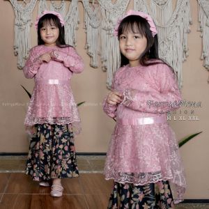Realpict ulasan bagus! Setelan/Atasan/Rok Aurora Kids 2025 5 - 12 Tahun Kebaya Anak Kondangan Wisuda Pesta Kartini