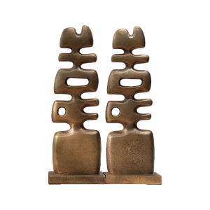 Retro Chinese Style Metal Xǐ Character Ornament New Home Decorations Living Room Craft Desktop Wedding Gift