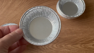 100PC Disposable Aluminum Foil Tart Pans Heat Evenly Non Toxic No Odor for Home Baking Egg Tart Cake