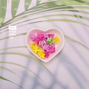 YOKI CSRH258 100pcs Dopamine Colorful Kids Hairclips Small Size Baby Hair Clips Cute Small Clips Gift Hair Accessories for Girls