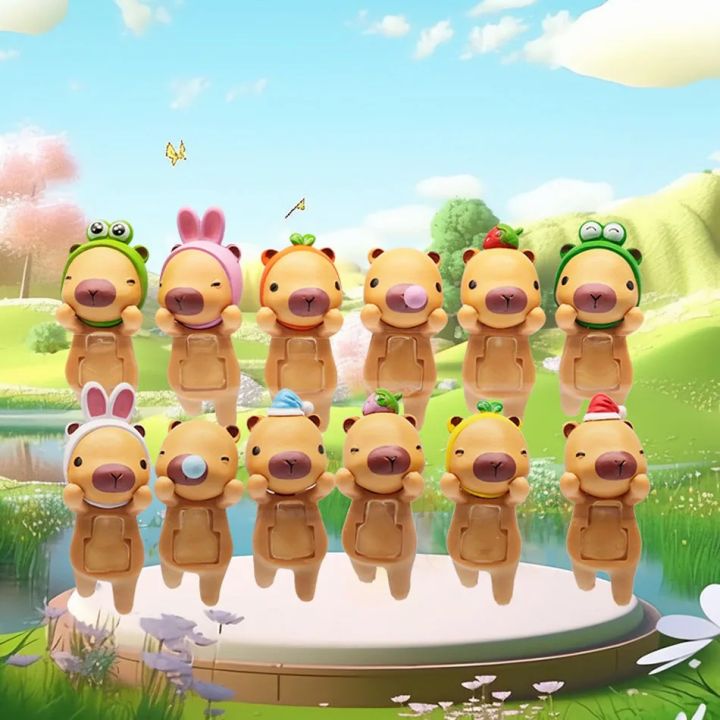 ใหม่ Capybara Series Hippers Harvest น่ารัก Hippie ตุ๊กตาอินเทรนด์รถ ...