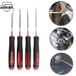 【WOKEN】4PCS Car Oil Seal Screwdriver Set Precision Pick Hook Kit Car Disassembly Tool O-ring Oil Seal Gasket Puller Car Repair Tool