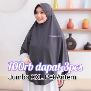 Paket Hemat 100rb dapat 3pcs Hijab jumbo XXL bahan adem