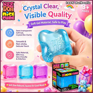 Needoh Nice Cube Sensory Anti-Stress Pinch Ball Toy for Anxiety and Concentration Sensory Desk Cube for Adults and Children