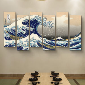 The Great Wave off Kanagawa Hanging Painting Japanese Japanese Restaurant Sushi Shop Decorative Painting Japanese Style Ukiyo-E Jujiu House Wall Painting