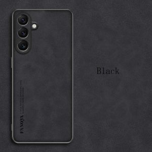 EUCAGR Luxury Sheepskin PU Leather Silicone Phone Cases For Samsung Galaxy S26 S25 FE S25 edge Plus S25Ultra  Back Cover Coque