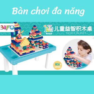 Combo bàn chơi xếp hình đa năng cho bé vui chơi học tập