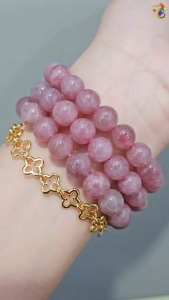 Super Premium Grade Madagascar Purple Rose Quartz Bracelet