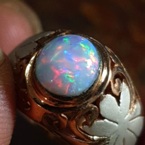 batu cincin perak 925 kalimaya milky asli banten jarong super