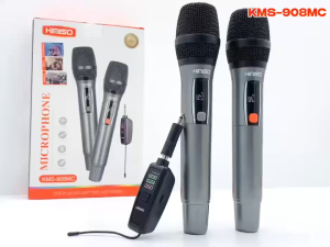 NEW 2026 | COMBO 2 MICRO KIMISO KSM908MC Pin Sạc Âm Thanh Chắc Vang Sáng Bắt Sóng Xa Sử Dụng Cho Loa Kéo Vang Amply