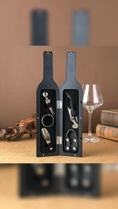 Bộ dụng cụ rượu vang cao cấp (5 món) gồm: dụng cụ mở rượu nút chai rượu vang và các phụ kiện khác