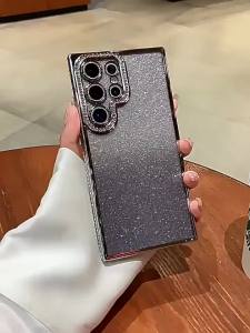 Luxury Glitter Rhinestone Case For Samsung Galaxy S26 S25 S24 S23 S22 Ultra Plus Bling Crystal Clear Plating Shockproof Cover