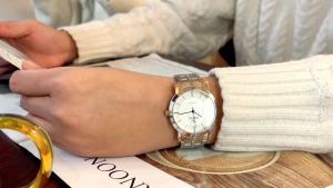 OPK resmi autentik jam tangan pria otomatis dewasa terbaru 2025 anti air cermin HD elegan simple stainless steel