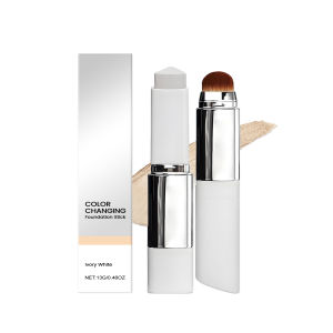 Two-in-One Color-Changing Foundation Stick Long Lasting Lightweight Natural Makeup Fresh and Non-greasy Full Coverage Makeup 13g