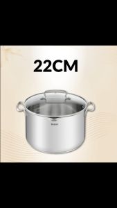 Nồi inox thân cao Tefal Duetto Plus 22cm 6L chất liệu thép không gỉ cao cấp nội địa Đức GermanySNT 240193