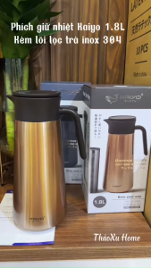 Bình Giữ Nhiệt Kaiyo Kèm Lõi Lọc Trà Dài 18cm Dung Tích 1800ml