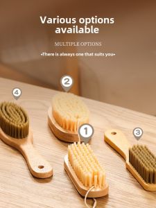 Soft Bristle Long Handle Shoe Brush for Laundry And Clothing Cleaning Non-Damaging Household Multi-Functional Hard Bristle Brush