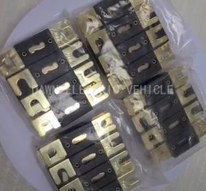 1Pc ANL ฟิวส์ Holder + 2Pcs ใช้งานร่วมกับ SIBA ANL ฟิวส์30A 50A 60A 80A 100A 125A 150A 200A 225A 250A 300A 350 400 Fusibles แบตเตอรี่ Charger Stud Bolt บนฟิวส์30 50 60 80 100 125 150 200 225 250 300 350 400 Amp รถกอล์ฟ Eelctric Forkift รถบรรทุกพาเลท