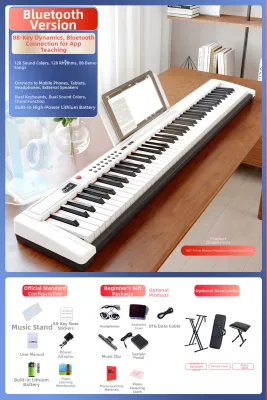 BEETHOSTAR | Portable Weighted 88 Keys E-Piano for Beginners