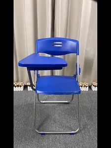 Conference Folding Chair With Writing Board Simple Office Back Chair Portable Office Chair Conference Chair Dining Chair