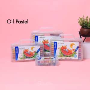 Bantex Oil Pastel 36 Warna PP Box Warna Cerah Halus BK3009