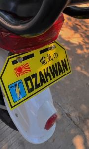 NEW! PLAT NOMOR/NOMER AKRILIK SEPEDA LISTRIK SELIS CUSTOM UNIVERSAL