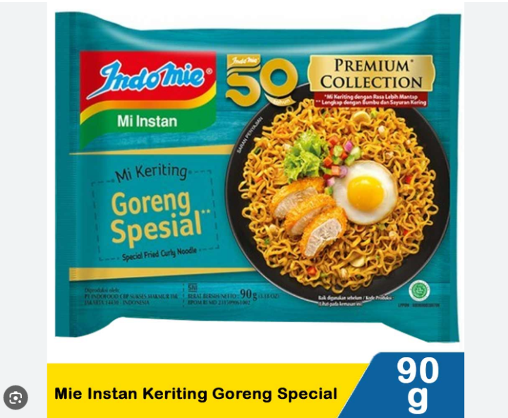 Mie Indomie Goreng Spesial Mie Keriting Premium Collection Original
