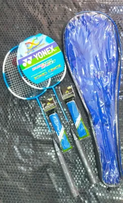 RAKET BADMINTON ANAK ISI 2 RAKET BONUS TAS TRANSPARAN