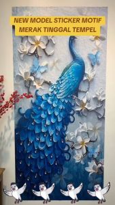 Wallpaper Stiker Ikan Koi 3d - Stiker Ikan Koi - Wallpaper Stiker Hiasan Dinding Ruang Tamu Terlaris