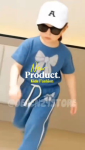 Setelan Viral Anak Cewek Motif Pita Lucu Usia 1-10 Tahun Baju Perempuan One Set