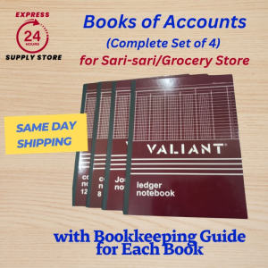 Books of Accounts for Sari-sari Stores Set of 4 with Bookkeeping Guide Sample Transactions Easy to Follow Do it Yourself Bookkeeping for Sari-Sari Store Taxpayers